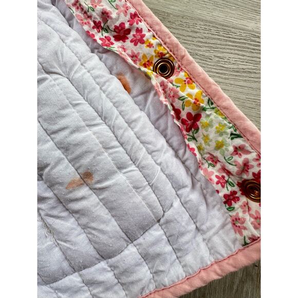 Cupcakes Cashmere Quilted Jacket Pink Floral Toddler Girls 2T Boho Prairie Chic - Picture 7 of 10